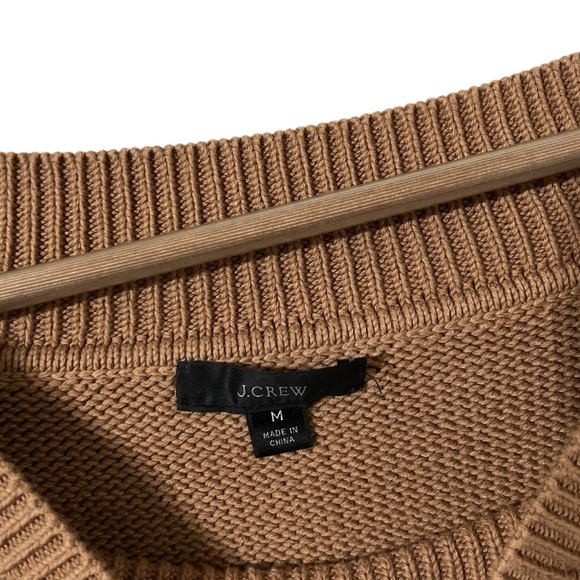 J.CREW Cotton Wide Sleeve Sweater Pullover Tan Top - Picture 6 of 8